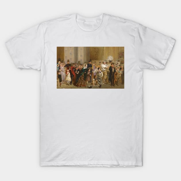 The General Post Office, One Minute Before Six by George Elgar Hicks T-Shirt by Classic Art Stall